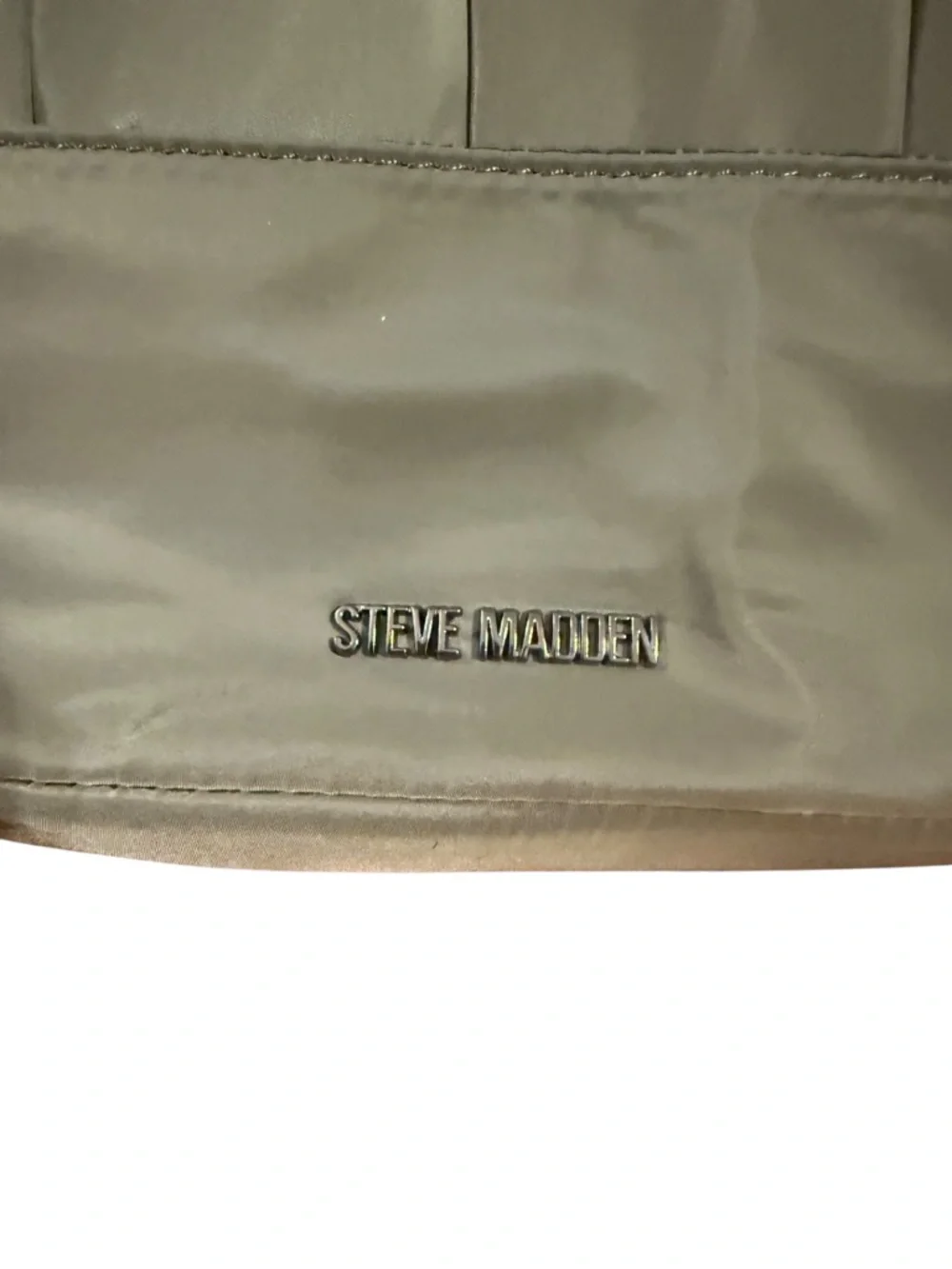 Steve Madden Quilted Olive Crossbody Messenger Bag w/ Detachable Coin Pouch NWT